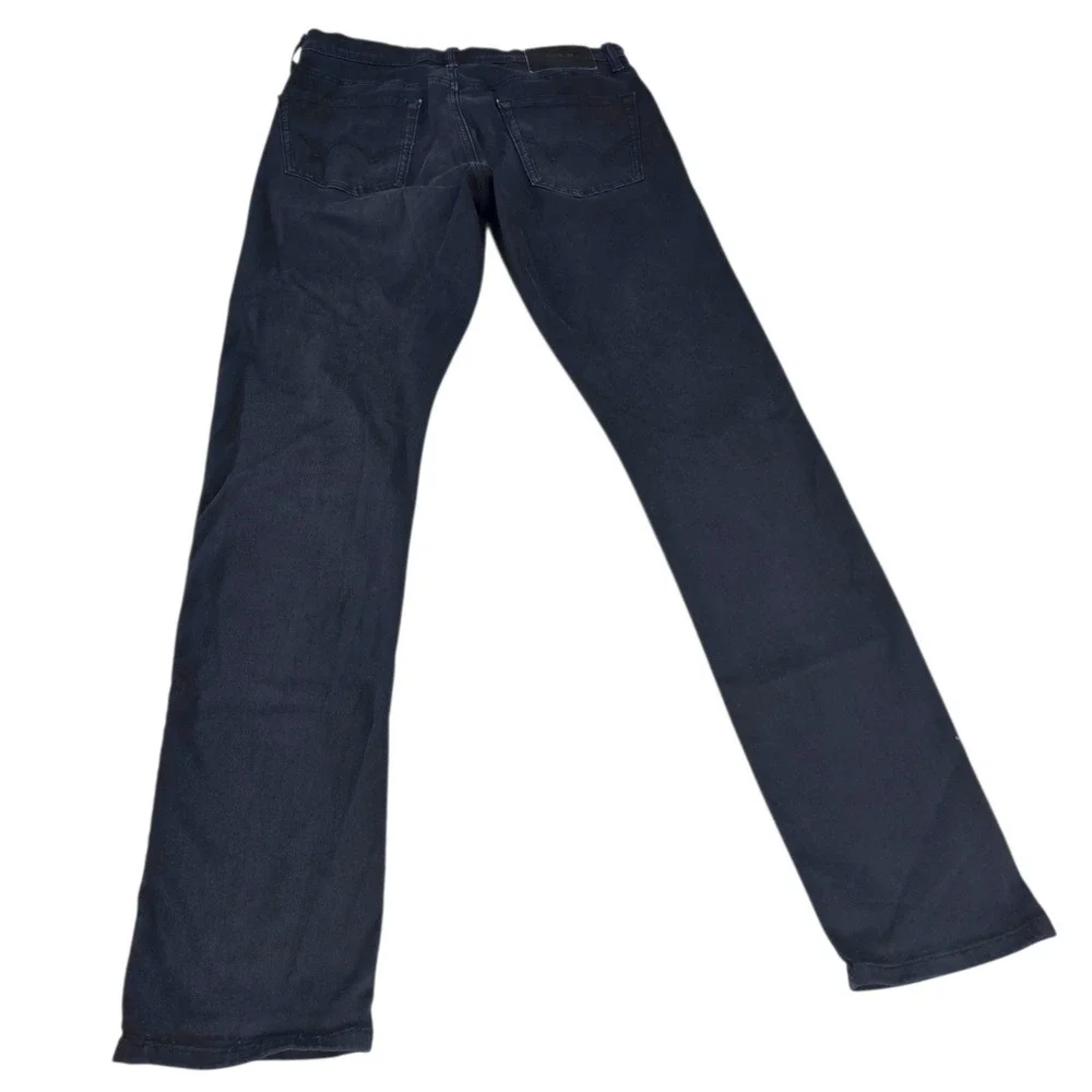 Edwin Maddox Jeans Mens 31 Black Cotton Blend Slim Fit Faded Wash Modern Casual